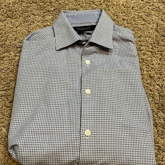 Marc New York blue button down shirt. Size 14 - Picture 1 of 3